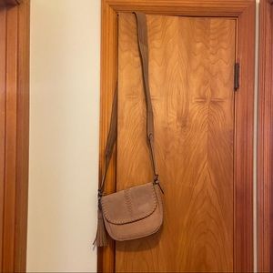 HADAKI genuine leather crossbody purse